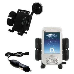 Gomadic i-Mate Jam Auto Windshield Holder with Car Charger - Uses TipExchange