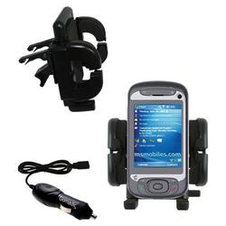 Gomadic i-Mate JasJam Auto Vent Holder with Car Charger - Uses TipExchange