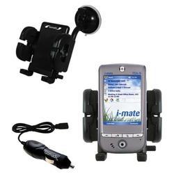 Gomadic i-Mate PDA-N PPC Auto Windshield Holder with Car Charger - Uses TipExchange