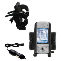 Gomadic i-Mate PDAL Auto Vent Holder with Car Charger - Uses TipExchange