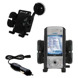 Gomadic i-Mate PDAL Auto Windshield Holder with Car Charger - Uses TipExchange
