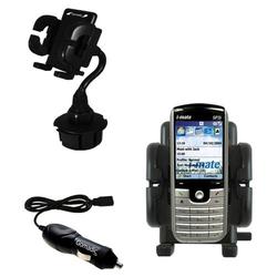 Gomadic i-Mate SP3i Auto Cup Holder with Car Charger - Uses TipExchange