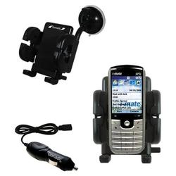 Gomadic i-Mate SP3i Auto Windshield Holder with Car Charger - Uses TipExchange