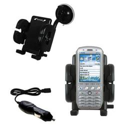 Gomadic i-Mate SP5m Music Auto Windshield Holder with Car Charger - Uses TipExchange