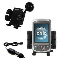 Gomadic i-Mate Ultimate 6150 Auto Windshield Holder with Car Charger - Uses TipExchange