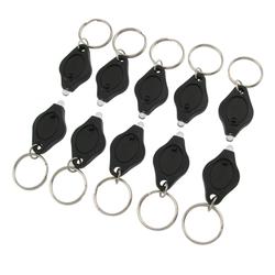 Eforcity 10 Piece LED Flashlight Keychain, Black by Eforcity