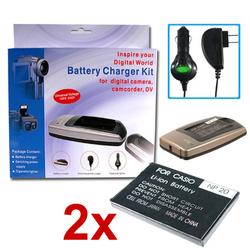Eforcity 2 BATTERY CHARGER For CASIO Exilim BC-10L BC-11L Camera
