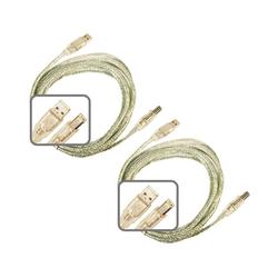 Eforcity 2 PK 10 Ft USB 2.0 A to B Cable A-B for Scanner Printer