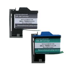 Eforcity 2-Pack Dell T0529 / T0530 (Lexmark 16 / 26) Remanufactured Black & Color Ink Set