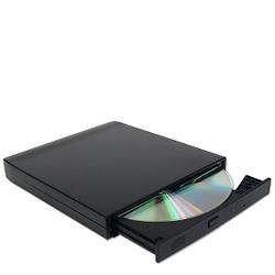 Genica 24x CD-ROM USB External Slim Drive (Black)