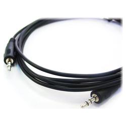 Vaster 3.5 mm Male to Male Stereo Male Patch Cable, 1 ft.
