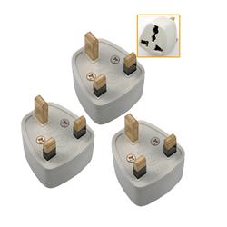 Eforcity 3 Pk USA to UK Converter travel Plug Adapter 2 - 3 Pin