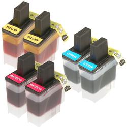 Eforcity 6 COLOR INK Cartridges S for BROTHER LC41 MFC-210c/3340cn
