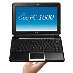 Asus ASUS Eee PC 1000HA 10 Netbook Intel Atom N270 1.6GHz, 1GB, 160GB HDD, 802.11b/g, Webcam, Windows XP Home (Fine Ebony)