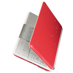 ASUS - EEEPC ASUS Eee PC 901 Netbook Intel Atom N270 1.60GHz 8.9in 12GB (SSD) HDD 1GB PC2-3200 (DDR2-400) 802.11b/g/n Windows XP Home - Sakura Red