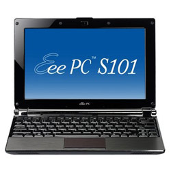 Asus ASUS Eee PC S101 Netbook Intel Atom 1.6GHz, 1GB, 16GB Solid State Drive SSD, 30GB eStorage, 10.2 WSVGA, Webcam, 802.11b/g/n, Windows XP Home (Brown)