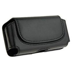 IGM Alltel HTC Touch Diamond Premium Black Leather Pouch Horizontal Case