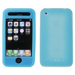 IGM Apple iPhone 3G Blue 3.5mm MP3 Headset+Blue Silicone Case