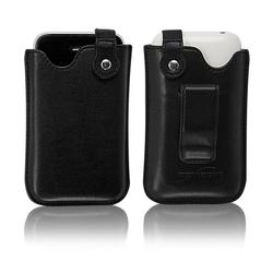 BoxWave Corporation Apple iPhone 3G Designio Leather Pouch (Jet Black)