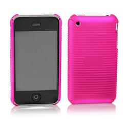 BoxWave Corporation Apple iPhone 3G Slim Rubberized Half Shell (Fuchsia (Ribbed))