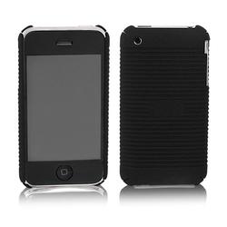 BoxWave Corporation Apple iPhone 3G Slim Rubberized Half Shell (Jet Black (Ribbed))