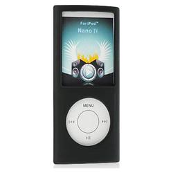 IGM Apple iPod Nano 4 Black Silicone Soft Skin Case