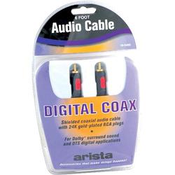Arista 18-5460 24k Gold Plated Digital RCA Plugs