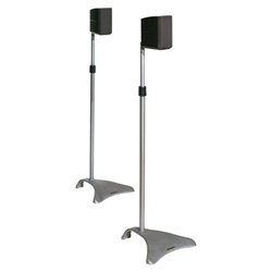 Atlantic SPSCUR47 Speaker Stand - Titanium, Iron - Black