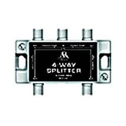 Acoustic Research Audiovox Performance Series 4-Way Antenna Splitter - 4 x F-connector Male to F-connector Female