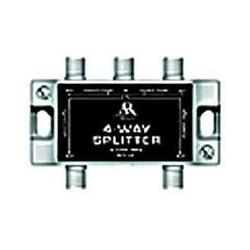 Acoustic Research Audiovox Performance Series 4-Way Antenna Splitter - 4 x F-connector Male to F-connector Female