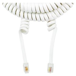 Axis Handset Coil Cord - 12ft - White