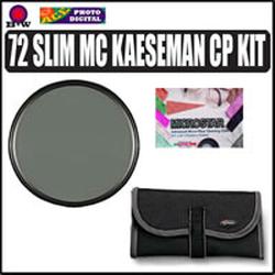 B&W B+W 72mm Slim-LineMulti-Coated Kaesemann Circular Polarizer Filter Kit for Canon EF 28-135/3.5-5