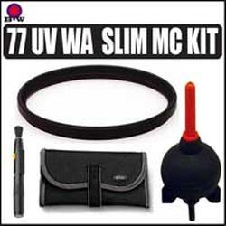 B&W B+W 77mm UV Haze Wide Angle Slim Mount MC Glass Filter Kit for Nikon 17-55/2.8G ED-IF AF-S DX