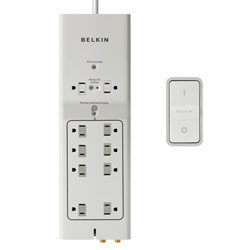 Belkin Conserve Energy Saving 10-Outlet Surge Protector with Remote Switch for Home Theater