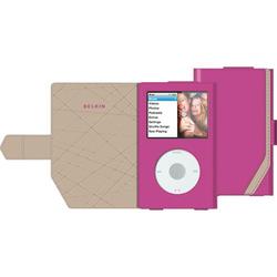 Belkin Folio for iPod - Leather - Pink