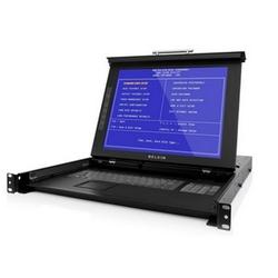 BELKIN COMPONENTS Belkin OmniView F1DC116B 17 Dual Rail LCD Rack Console with 16-Port KVM Switch - 16 Computer(s) - 17 Active Matrix TFT LCD - 16 x HD-50 Keyboard/Mouse/Video -