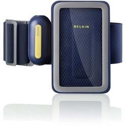 Belkin Sport Armband Plus with FastFit for iPod touch - Navy Blue, Yellow