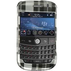 Wireless Emporium, Inc. Black & White Checkered Snap-On Protector Case Faceplate for Blackberry Bold 9000