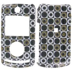 Wireless Emporium, Inc. Black & White Circles Snap-On Protector Case Faceplate for LG Chocolate 3 VX8560