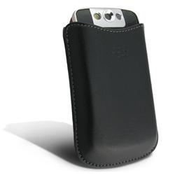 RIM Blackberry Pearl Flip 8220 Leather Pouch Carrying Case w/Clip [OEM] HDW-19594-0011