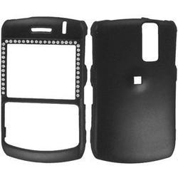 Wireless Emporium, Inc. Bling Rubberized Snap-On Protector Case for Blackberry Curve 8300/8310/8320/8330 (Black)