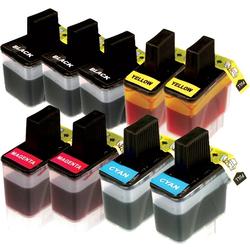 Eforcity Brother LC41BK, LC41C, LC41M, LC41Y Compatible Ink Set (9 Cartridges