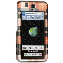 Wireless Emporium, Inc. Burgundy Checkered Snap-On Protector Case Faceplate for Samsung Behold T919