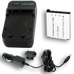 Accessory Power CASIO NP-60 Equivalent OEM BC-60L Charger & Battery Combo for Exilim Digital Cameras