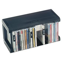 Allsop CD ORGANIZER 25 BLACK PLASTIC