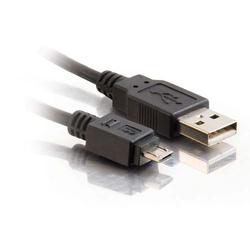 CABLES TO GO Cables To Go USB Cable - 1 x Type A USB - 1 x Micro Type B USB - 6.56ft - Black