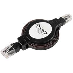 CABLES UNLIMITED Cables Unlimited Ziplinq Retractable Phone & Modem Cable - 1 x RJ-11 - 1 x RJ-11 - 4ft