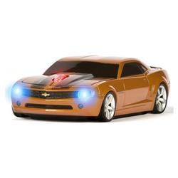 Road Mice Camaro (Atomic Orange Black Stripes) Wireless Cordless USB Optical Laser Mouse