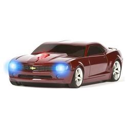 Road Mice Camaro (Maroon (Burgundy) /Black Stripes) Wireless Cordless USB Optical Laser Mouse