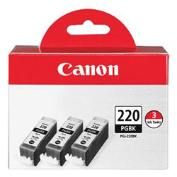 Canon PGI-220 Black Ink Cartridge 3 Pack
